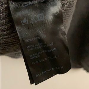 All Saints Sweaters - ALLSAINTS Linen open cardigan All Saints Sweaters - ALLSAINTS Linen open cardigan
